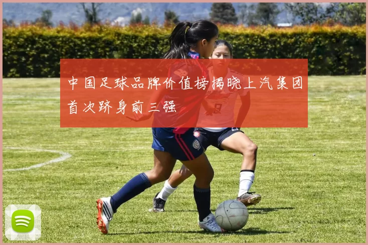 中国足球品牌价值榜揭晓上汽集团首次跻身前三强